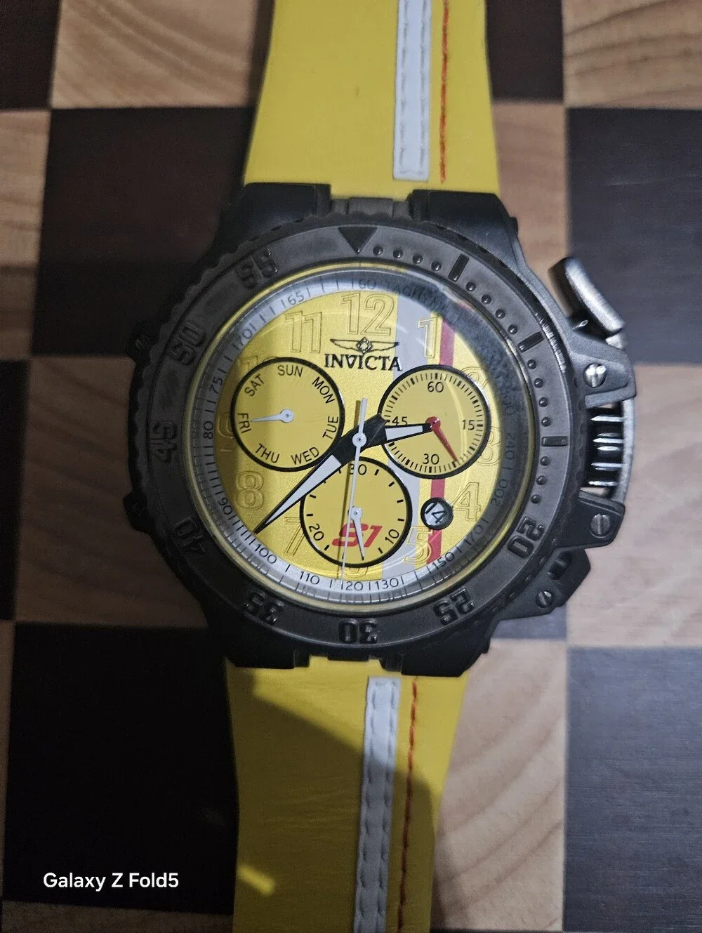Invicta S1 Rally Men's Yellow Chronograph Sport Watch 48mm